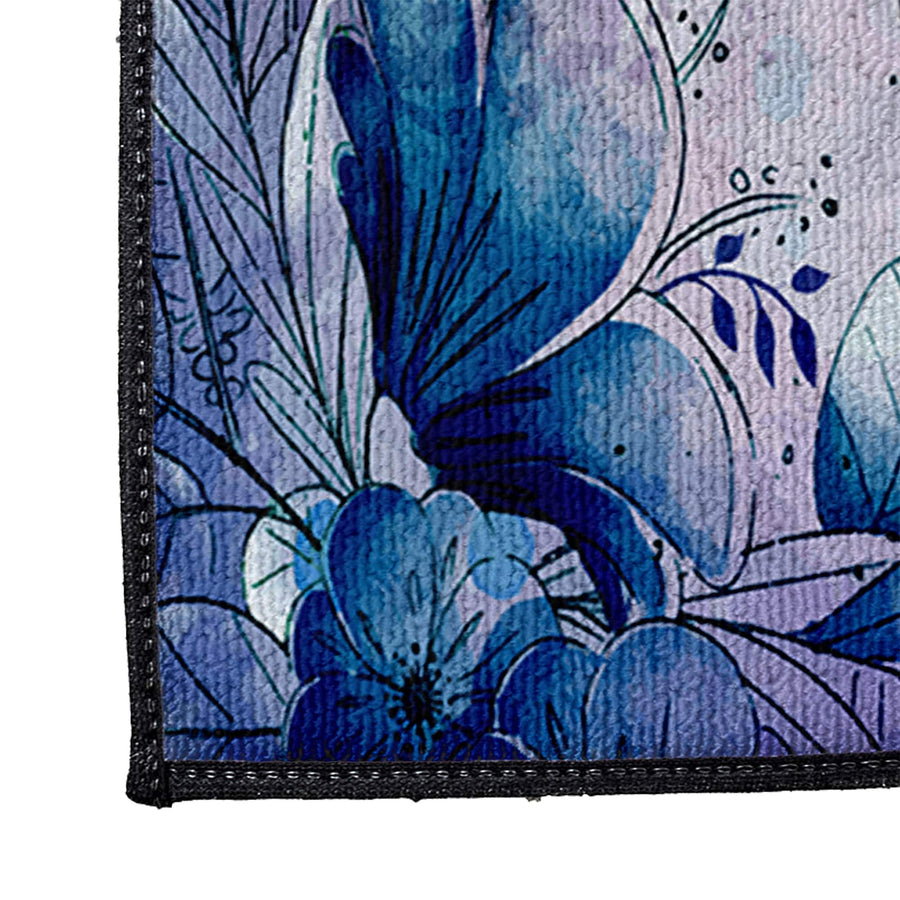 Watercolor Skull Door Rug | Front Doormat - Deja Blue Studios