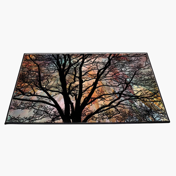 Abstract Tree Silhouette Door Mat - Deja Blue Studios