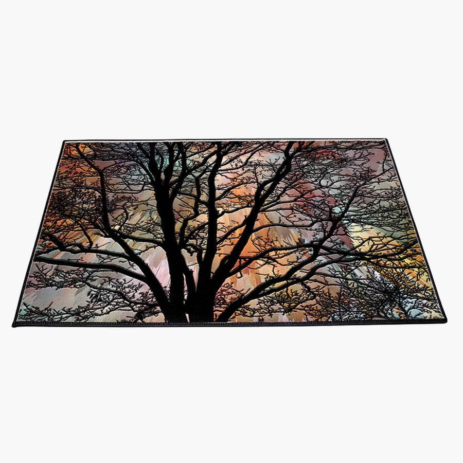 Abstract Tree Silhouette Door Mat - Deja Blue Studios
