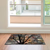Abstract Tree Silhouette Door Mat - Deja Blue Studios
