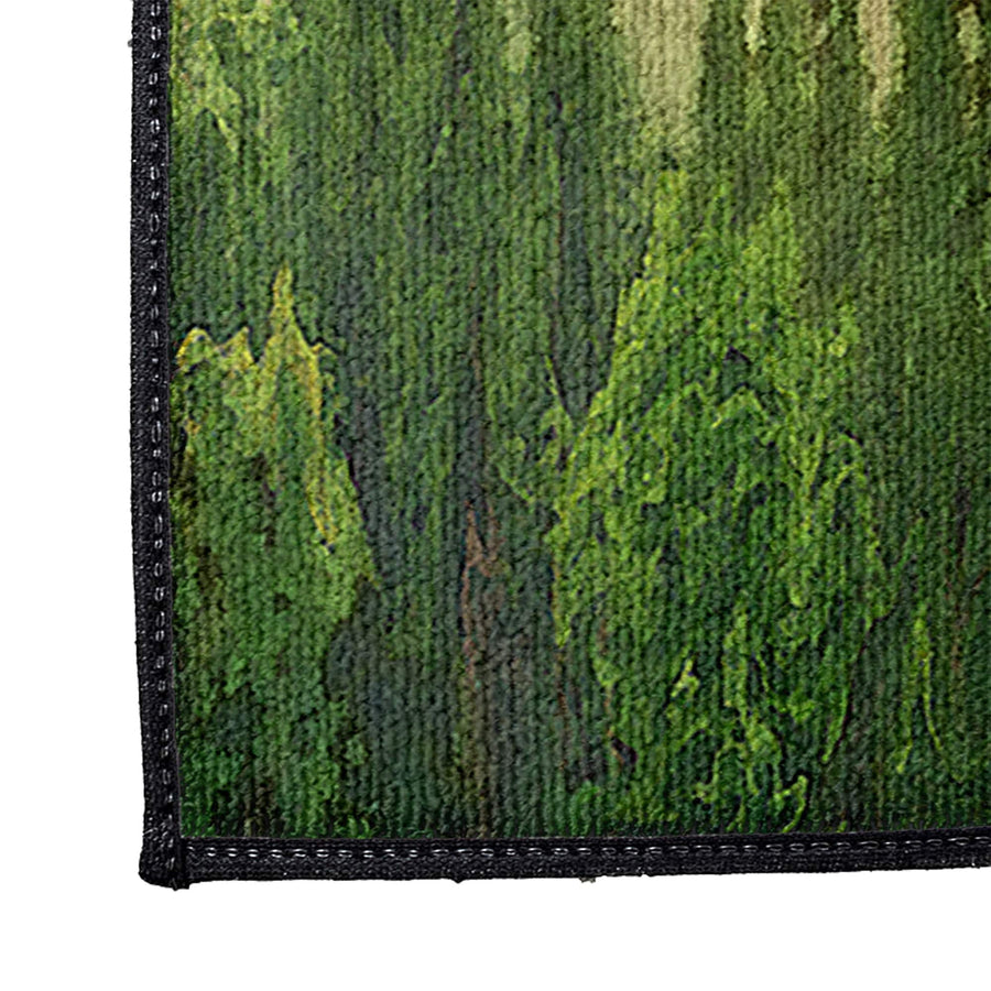 Foggy Pine Forest Door Rug | Front Doormat - Deja Blue Studios