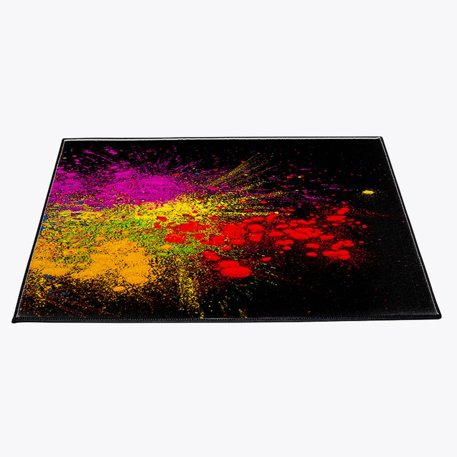 Black Ink Splatter Door Mat - Deja Blue Studios