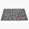 Psychedelic Geometric Pattern Door Rug | Front Doormat - Deja Blue Studios