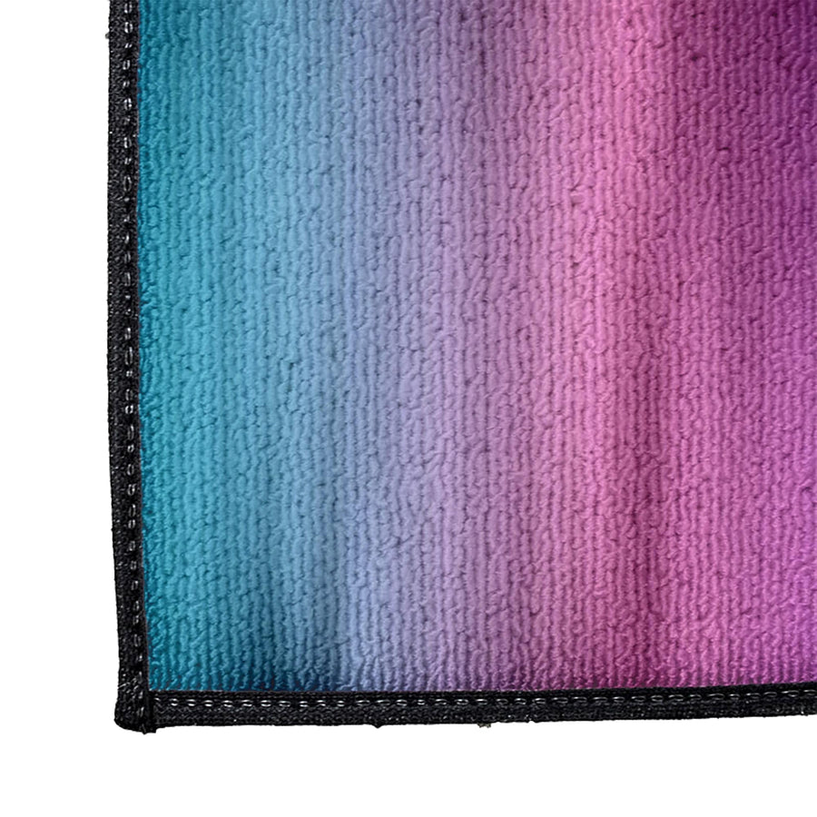 Pink and Purple Striped Watercolor Boho Door Mat - Deja Blue Studios