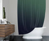 Green and Black Ombre Gradient Shower Curtain - Deja Blue Studios