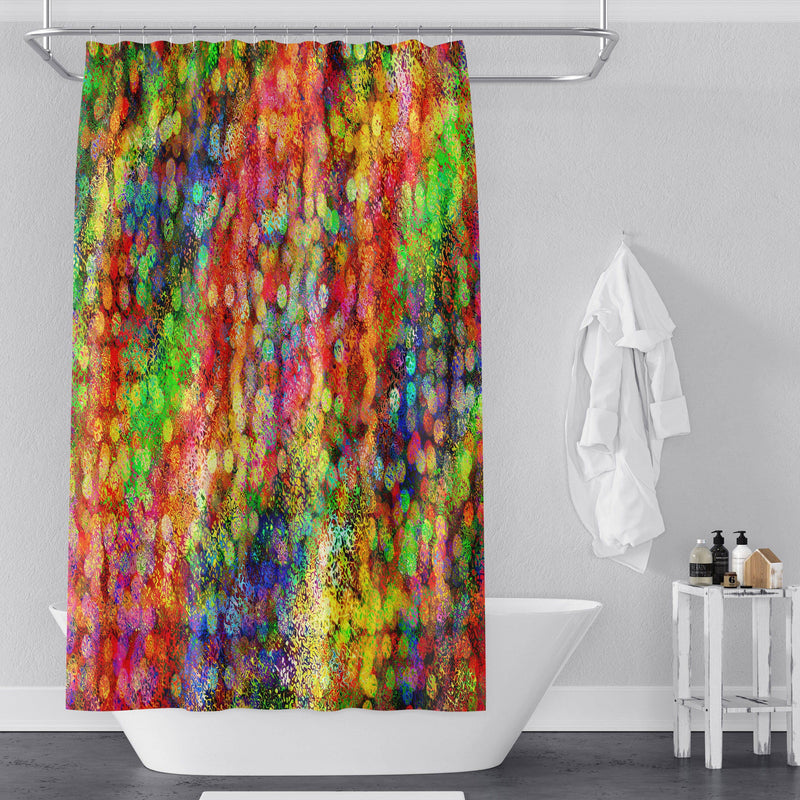 Colorful Bokeh Abstract Style Shower Curtain - Deja Blue Studios