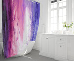 Urban Style Pink and Purple Abstract Shower Curtain - Deja Blue Studios
