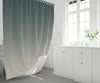 Green to Beige Ombre Gradient Shower Curtain - Deja Blue Studios