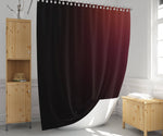 Red Wine to Black Ombre Gradient Shower Curtain - Deja Blue Studios