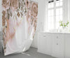 Blush Hanging Floral Roses Shower Curtain - Deja Blue Studios