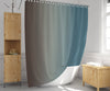 Rocky Cliff River Gradient Vertical Ombre Shower Curtain - Deja Blue Studios