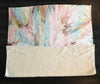 Pink Pastel Abstract Swirl Fleece Sherpa Blanket | Large 68" x 80" Size - Deja Blue Studios