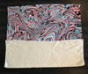 Abstract Pink and Blue Swirl Fleece Sherpa Blanket | Large 68" x 80" Size - Deja Blue Studios