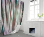 Abstract Sunset Pink Boho Shower Curtain - Deja Blue Studios
