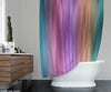 Pink and Purple Striped Watercolor Boho Shower Curtain - Deja Blue Studios