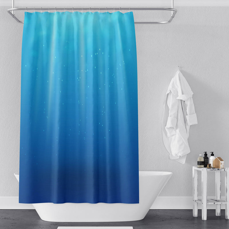 Nautical Blue Gradient Ocean Shower Curtain - Deja Blue Studios
