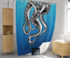 Blue Ocean Nautical Octopus Tentacles Shower Curtain - Deja Blue Studios