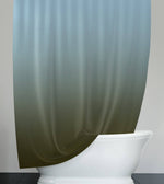 Light Blue to Olive Green Ombre Gradient Shower Curtain - Deja Blue Studios