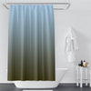 Light Blue to Olive Green Ombre Gradient Shower Curtain - Deja Blue Studios