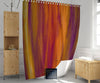 Boho Grunge "Fire" Shower Curtain | Red, Yellow and Purple | Bohemian Eclectic Decor - Deja Blue Studios
