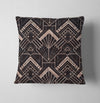 Modern Art Deco Wood Background Throw Pillow - Deja Blue Studios