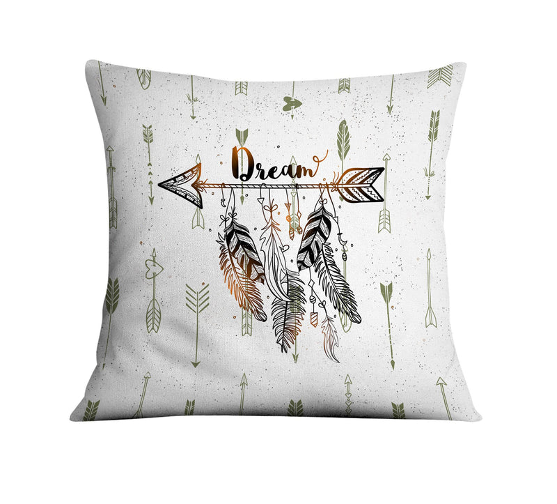 Boho Dream Feather Arrows Throw Pillow - Deja Blue Studios