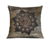 Rustic Grunge Mandala Throw Pillow - Deja Blue Studios