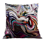 Beautiful Multi-Color Abstract Swirl Throw Pillows | Square and Rectangle Pillows - Deja Blue Studios