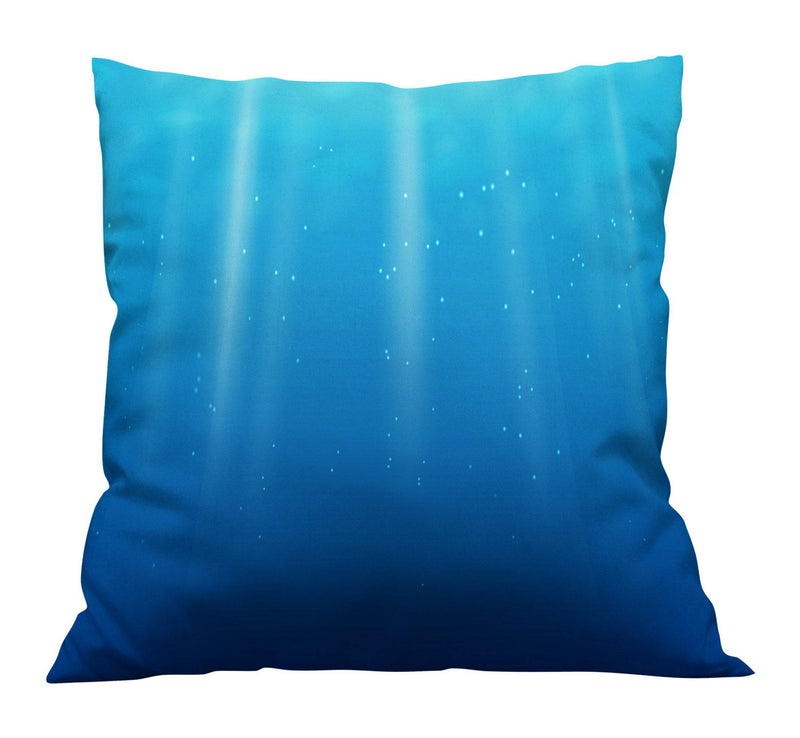 Nautical Blue Gradient Ocean Throw Pillow - Deja Blue Studios