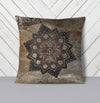 Rustic Grunge Mandala Throw Pillow - Deja Blue Studios