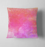 Abstract Watercolor Pink Print Throw Pillow - Deja Blue Studios