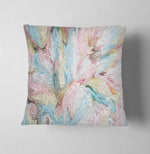 Pink Pastel Abstract Swirl Throw Pillow - Deja Blue Studios