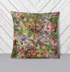 Calming Green Floral Boho Throw Pillow - Deja Blue Studios