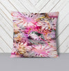 Pink Watercolor Daisies Throw Pillow - Deja Blue Studios