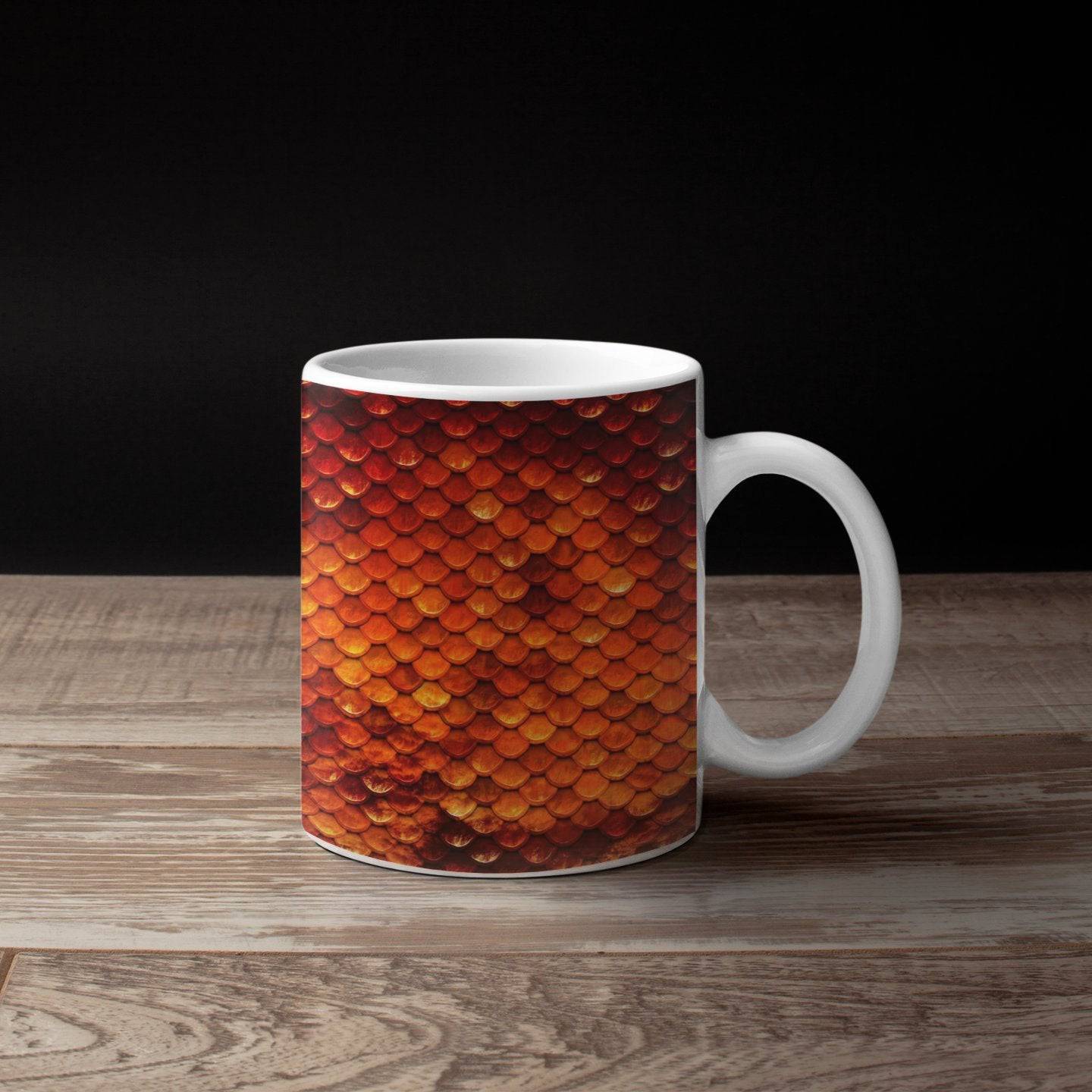 Dragon Scale Coffee Mug, 15 Ounce Coffee Cup