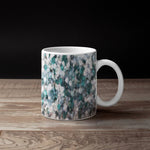 Blue and Teal Coffee Mug | 15 Ounce Coffee Cup | Ocean Mist Color - Deja Blue Studios