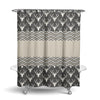Rustic Deer Pattern Shower Curtain | Country Bathroom Decor | Chevron Pattern - Deja Blue Studios