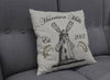 Personalized Rustic Windmill Farm Throw Pillows | Square and Rectangle Pillows | Neutral Colored Mill - Deja Blue Studios