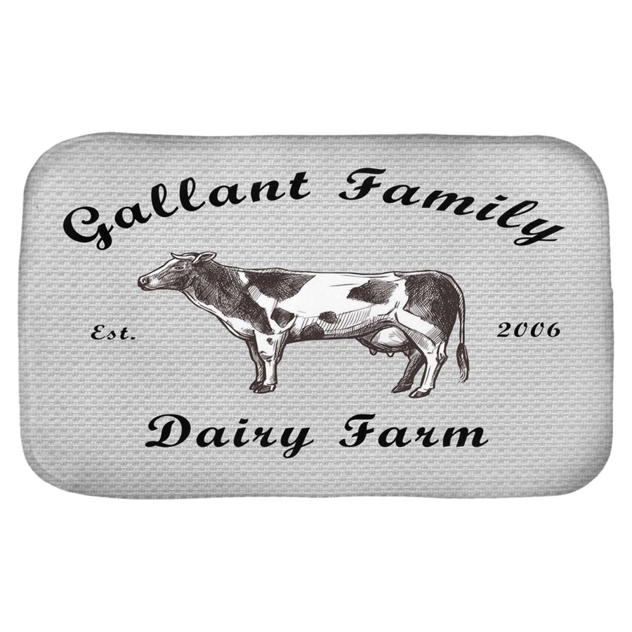Farmhouse Shower Curtain Personalized | Dairy Cow Shower Curtain | Farm Bathroom Decor - Deja Blue Studios