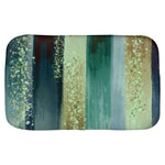 Striped Watercolor Boho Style Deep Ocean Shower Curtain | Ocean Mist | Bathroom Decor - Deja Blue Studios
