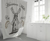 Farmhouse Shower Curtain Personalized | Vintage Country Mill Farm Decor | Customized Shower Curtain - Deja Blue Studios