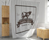 Farmhouse Cattle Shower Curtain Personalized | Chic Farm Shower Curtains - Deja Blue Studios