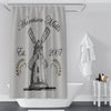 Farmhouse Shower Curtain Personalized | Vintage Country Mill Farm Decor | Customized Shower Curtain - Deja Blue Studios