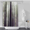 Forest Trees Shower Curtain | Long and Extra Long Shower Curtain | Misty, Nature, Outdoors, Woodland - Deja Blue Studios