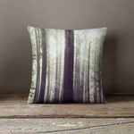 Forest Trees Throw Pillow | Outdoor, Camping, Hiking, Nature Sofa Cushion - Deja Blue Studios