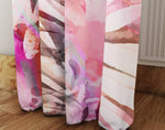 Pink Watercolor Daisies Window Curtains - Deja Blue Studios