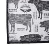 Gray Scale Farm Animal Rug | Cow, Pig, Sheep, Chicken | Farmhouse Doormat | Floor Mat, Door Mat - Deja Blue Studios