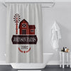 Personalized Rustic Red Barn Farmhouse Shower Curtain - Deja Blue Studios