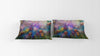 Pastel Watercolor Flowers Duvet Cover | Twin, Queen, King Size | Green and Purple Bedding | Pillow Shams - Deja Blue Studios