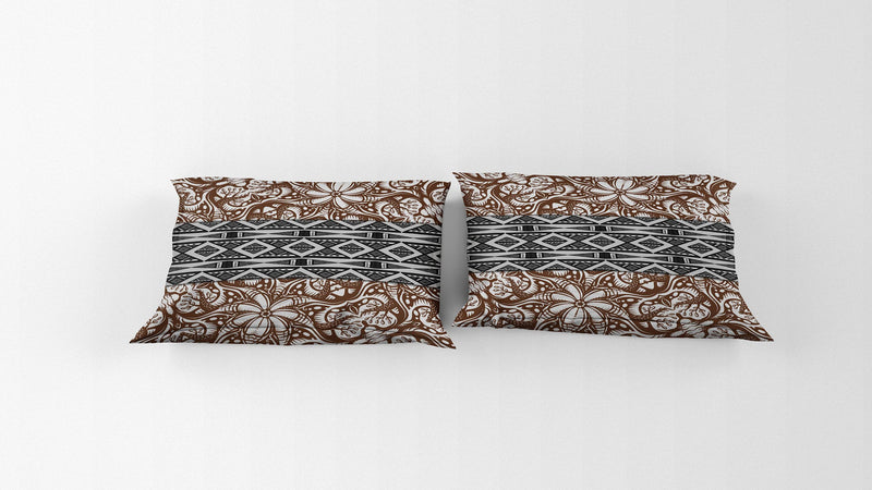 Floral Boho Pattern Bedding | Comforter or Duvet Cover - Deja Blue Studios